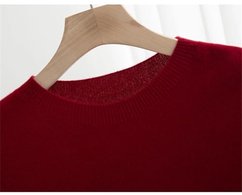 Men's Summer Solid Round Neck Short Sleeve Wool Knitted Loose Breathable Casual Pullover2