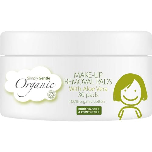 Simply Gentle Organic Cotton Facial Cleansing - Pack of 30 Pads