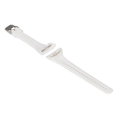 DKEnjoy Soft Silicone Wrist Band Wristband Replacement Accessory Watch Strap Bracelet Compatible for Polar FT4/FT7 Heart Rate Monitor Smartwatch (White)