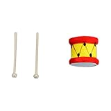 El tambor de instrumentos para casa de muñecas es adecuado para la decoración de la habitación de los niños, añadiendo un ambiente de vida a tu casa de muñecas.