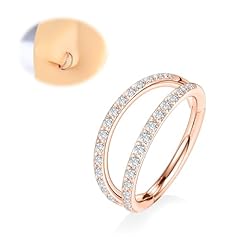 Style1-Rose Gold-Clear CZ