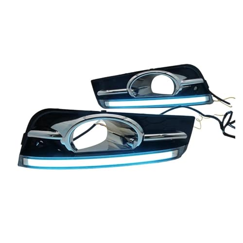Luz conducción diurna 12V DRL antiniebla y señal giro para coche Chevy Cruze 2009-2014 ABS 2