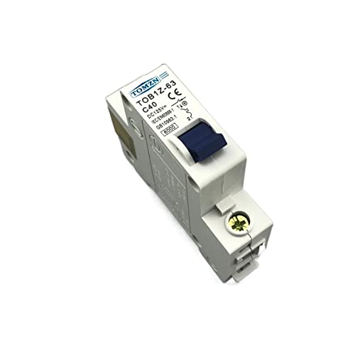 Interruptor automático 1P 40A DC 125V disyuntor magneto térmico para corriente continua 3