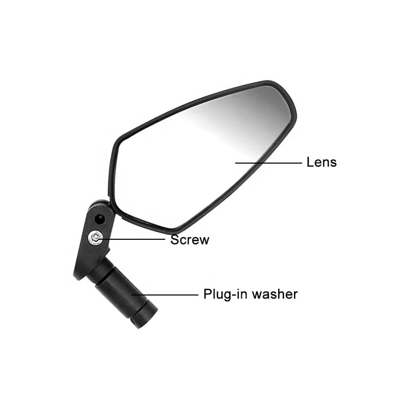 Specchietto Retrovisore Sicuro Per Manubrio, Per Mountain Per Bike Per Bici Da Strada Per Bici Elettrica, BMX, Per Guida, Girevole Specchietto Retrovisore