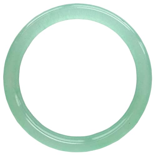Jade bleu véritable femmes : bijou en pierre de jade naturel 58 mm