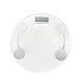 DFJU Balance électronique numérique Domestique Professionnelle Balance Anti-dérapante pour Salle de Bain Balance Ronde en Verre de Remise en Forme sûre et Durable Durable (Couleur: 5mm)