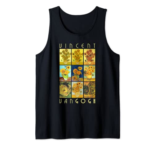 Van Gogh Sunflowers Shirt | Yellow Flowers Art Collection Tank Top