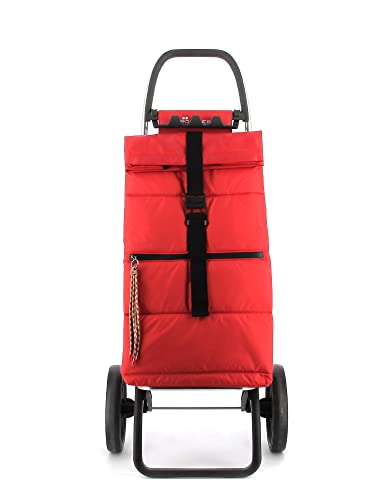 Klappbarer Einkaufstrolley Rolser Big Polar 2 große Räder - Rot – Bild 6