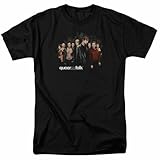 Round neck T-shirt Queer As Folk Title T Shirt Mens TV Show Pride Tee Black