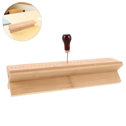 OSOLADY Wood Bookbinding Tool with Manual Punching and Awl for Book Binding, Sturdy Metal Construction, Easy Operation, Suitable for Paper and Office Files, for School and Craft Projects - Image 7