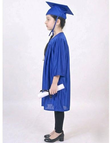Image of BookMyCostume Blue Graduate Convocation Graduation Day Gown Kids & Adults Fancy Dress Costume 10-12 years
