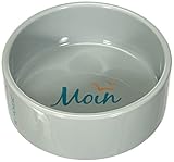 TRIXIE BE Nordic Futternapf aus Keramik für Hunde, grau, 0.8 L/16 cm