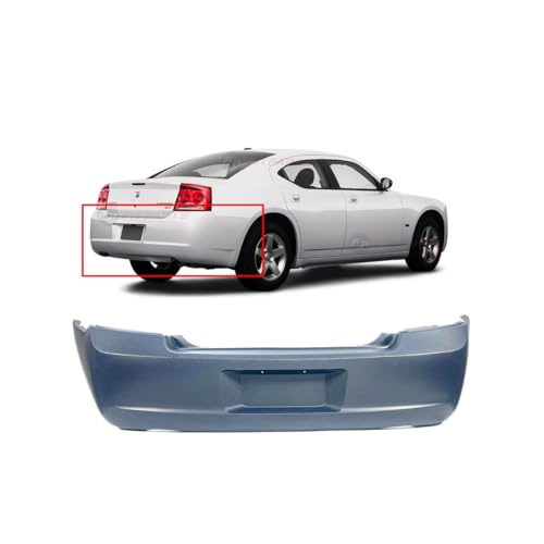 Image of FitParts Compatible with Dodge Charger 2006-2010 Rear Lower Bumper Cover | Primed, Without Lower Valance Holes, SRT8, Ready to Paint, OEM 4806188AD, CH1100408