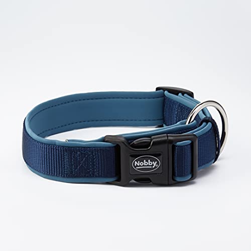 Nobby Halsband Classic Preno, blau/blau L: 40-55 cm, B: 25/35 mm, 1 Stück