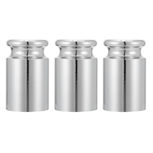 MUCKLILY 3pcs Professional Scale Weights 200g Calibration Steel Weights Labs Scale Weights