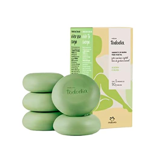 Sabonetes em Barra Natura TodoDia Alecrim e Sálvia 5 Unit de 90g