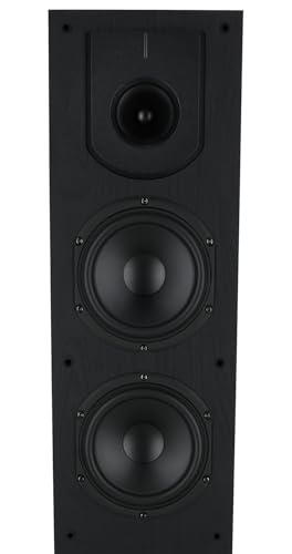 Image of Rockville Lux 654 Black Dual 6.5 inch 4-Ohm Home Audio Tower Speaker, 2-Pack