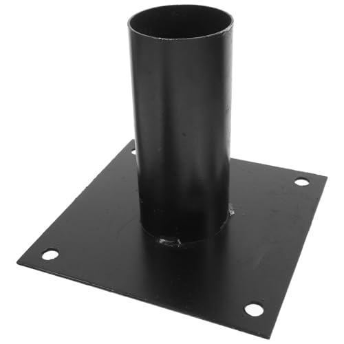 MAGICLULU Base de Poteau de Clôture en Métal Revêtement Protecteur, Fixation Simple pour Supports de Poste et Ancrages Adaptés aux Poteaux de Boîte aux Lettres Extérieurs