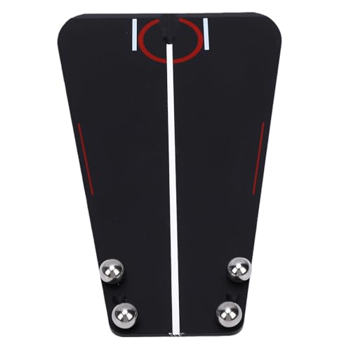 Miroir de putter de golf portable accessoire aide à l'entraînement précision putting noir - 5