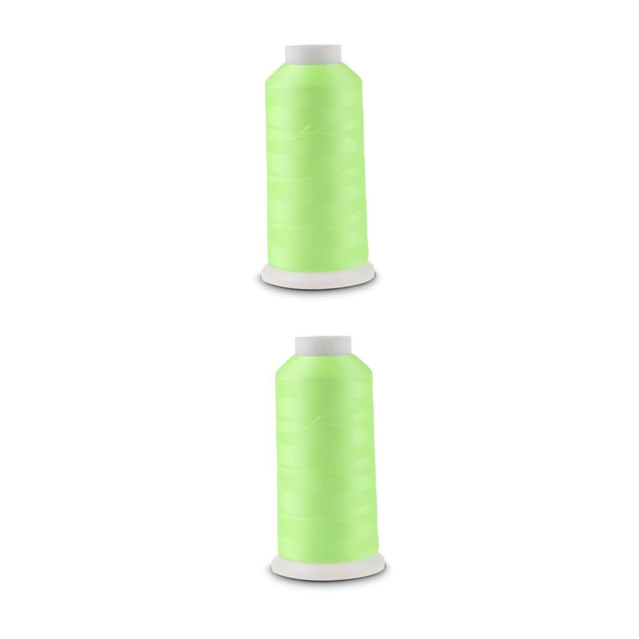 SHINEOFI 2pezzi Filo Da Cucire Luminosa Verde Yards Filo Da Ricamo Notturno Per Cucito e Crafting Thread Per Progetti Creativi e Artigianato