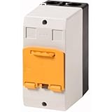 Worldwide Eaton Warranty Eaton 281405 Isolierstoffgehäuse, CI-Pkz01, H x B x T = 158 x 80 x 130 mm, + Vorhängeschloss-Sperre gelb