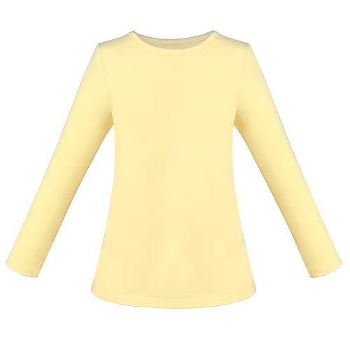 Sunny Fashion 2 Pack Girls Top Tee Shirt Base Layer Comfort Cotton Soft3