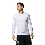 [アンダーアーマー] UNDER ARMOUR ヒートギア フィッティド ロングスリーブシャツ 1387940 100 （ホワイト/Ｓ/Men's）