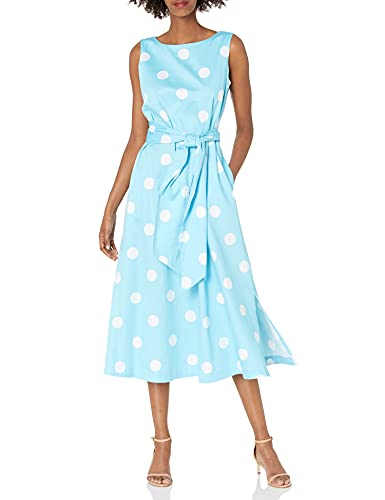 Robe Midi en Coton de Haute Qualité signée Anne Klein pour Silhouette Élégante