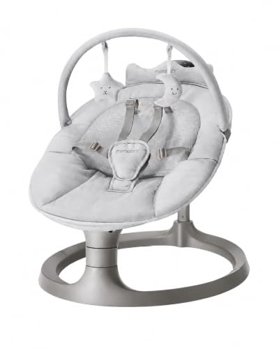 Momcozy Baby Swing, Electric Swing for Infants Light Grey