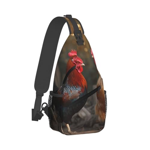 Bolso tipo bandolera cruzada para hombre y mujer negro miniatura 2