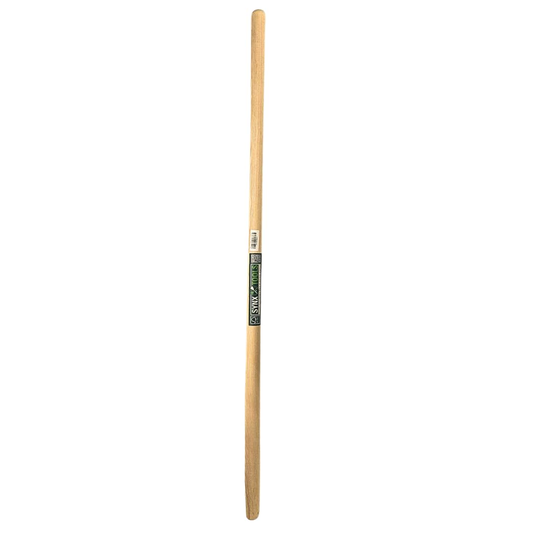 Schaufelstiel gebogen 130 cm aus Eschenholz – Ersatzstiel für Stallschaufel & Mistgabel | Ergonomischer Gerätestiel | Stabiler Ersatzstiel für Stall, Landwirtschaft und Garten | Nur Stiel
