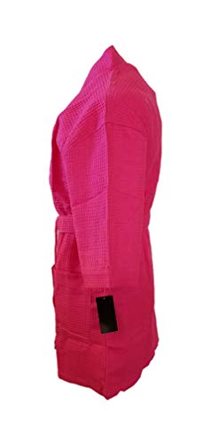 Monogrammed Bathrobes Cotton Waffle Short Names Design Initals4