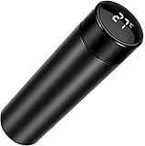 Water Bottle, Tea Infuser Bottle Thermoses Water Bottle, Travel Mug with Smart LCD Touch Screen, Keep Hot Or Cold, Car Portable Travel Tea Coffee Vacuum Thermoses Cup, Anti-collision, Leak-proof, 18oz