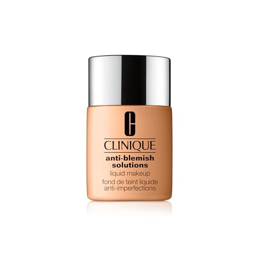 Clinique Anti-Blemish Solutions Liquid Foundation Makeup With Salicylic Acid For Dry Combination To Oily Skin Types | Medium Coverage, Natural Matte Finish