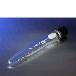 Corning - Pyrex 40mL Heavy Duty Con Centrifuge Tubes w/WHT Graduations, Screw Cap, EA1