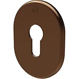  Mostrina porta blindata 4302 securemme f.sagom alluminio bronzato mm 82x62 (5 pezzi) Securemme