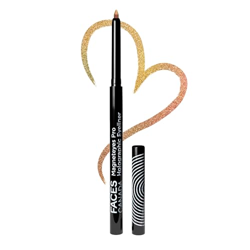 Image of FACES CANADA Magneteyes Pro Holographic Eyeliner - Earthy Wonder 04, 0.25g | Multichrome /Duochrome Eyeliner | Metallic & Shimmer Finish | Longlasting | Waterproof & Smudgeproof