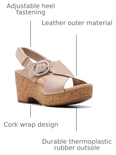 Image of Clarks Collection Women's Giselle Dove Wedge Sandal