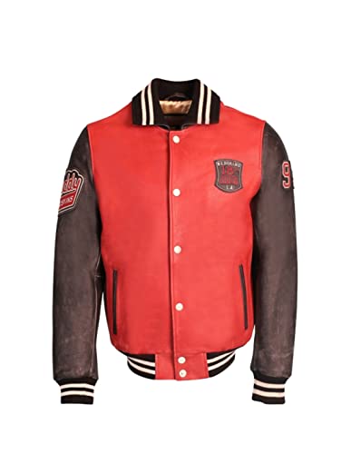 Redskins Blouson Cuir Homme Ref 55024 Rouge - Roug - XXL