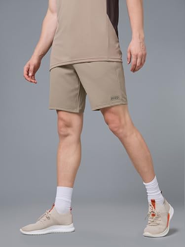 Image of TECHNOSPORT Men's Active Out Shorts ELASTOPLUS Stretch Quick Dry Sports Shorts for Gym Running Training Slim Fit Pocket UPF50+ Anti Odour