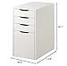IKEA Alex Drawer Unit/Drop File Storage, White