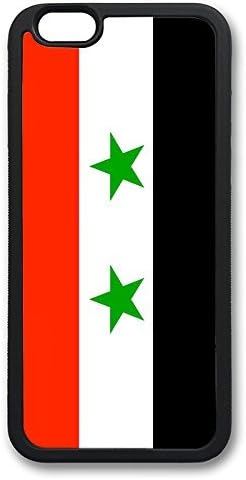 iPhone 6 Cases, Syria Flag Durable Soft Slim TPU Case Cover for iPhone 6 4.7 inch Screen (Does NOT fit iPhone 5 5S 5C 4 4s or iPhone 6 Plus 5.5 inch screen) - TPU Black