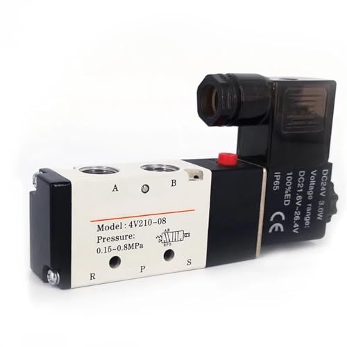 Électrovanne pneumatique 5 voies 2 positions distributeur air 110V 8mm