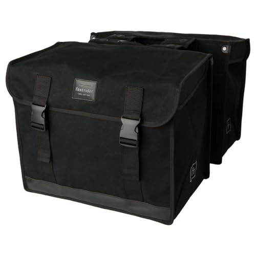FAST RIDER Canvas 37 Doppelte Fahrradtasche für...