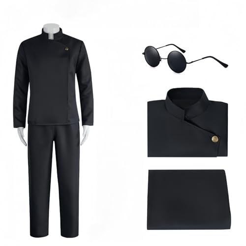 Jekubap High School Cosplay Costume Uniform for Men Jujutsu Cosplay Outfit, Satoru Cosplay Set.