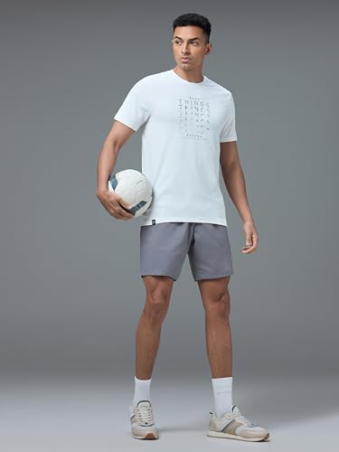 Image of TECHNOSPORT Men's Slim Fit Sports Shorts with Ts Flexi, Breathable Comfort for Gym, Running, Training