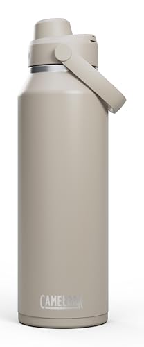 Image of CamelBak Thrive Chug Insulated Stainless Steel Water Bottle, Cold Retention with High Flow Lid for Everyday Hydration and Active Use, 40oz, Stone