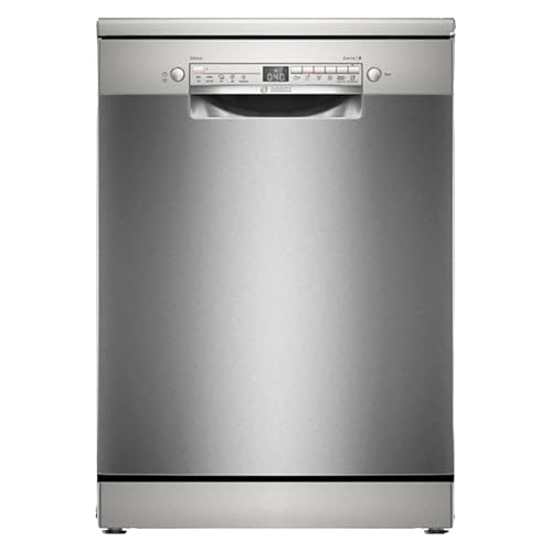Bosch SMS2HVI02E, Series 2, Dishwasher 60cm, Freestanding, Brushed Steel, Fingerprint-proof