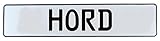 Straßenschilder-Farbe: Weiß Vintage Parts 647564 Hord Straßenschild Mancave, Aluminium, Weiß