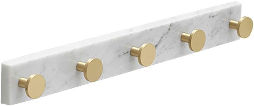 Patère en marbre véritable et métal doré : l'élégance moderne pour habiller vos murs d'entrée
